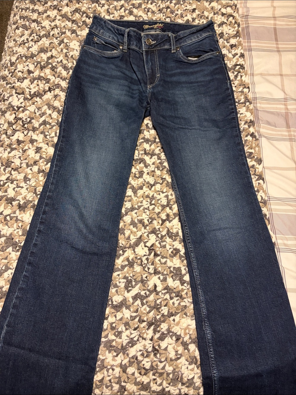 Wrangler Women's Dark Blue Flare Jeans